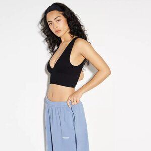 Urban Outfitters cropped black knit tank